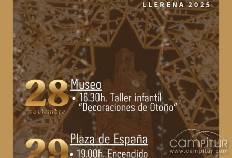 Llerena da la bienvenida a la Navidad 2025 con talleres infantiles, encendido oficial y la actuación de Rocío Medina