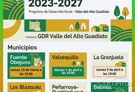 El Alto Guadiato acerca a la ciudadanía las nuevas ayudas LEADER con una ronda de jornadas comarcales
