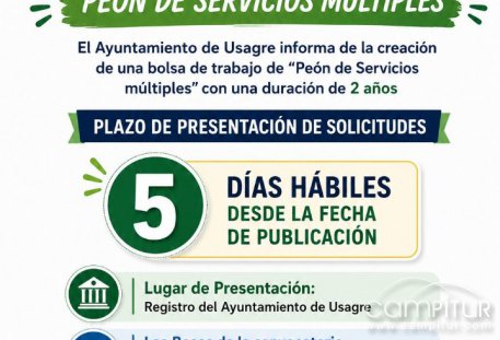 Usagre activa una nueva bolsa de empleo