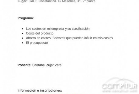 Curso de Gestión de Costes en la Empresa en Constantina 